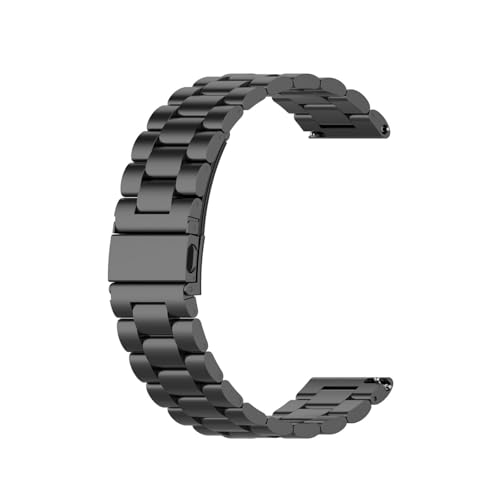 18mm Armbänder Kompatibel mit Huawei Watch GT 6 41mm Wechselarmband Edelstahl Ersatzarmband Metall Uhrenarmband Business Bands für Huawei Watch GT 6 41mm Armband (Schwarz) von Generic