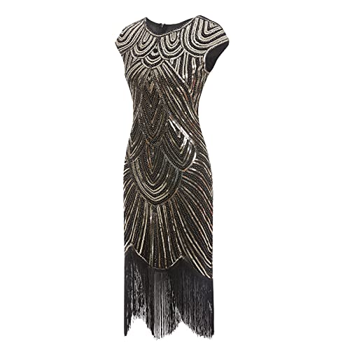 1920s Charleston Kleid Mini Damen Flapper Charleston Kleid Pailletten Perlen Fransen Great Gatsby Kostüm Kleid 20er Jahre Retro Stil Abschlussballkleid Cocktailkleid Frauen Fasching Kostüm Kleider 1920s Charleston Kleid Mini Damen Flapper Charleston Kleid Pailletten Perlen Fransen Great Gatsby Kostüm Kleid 20er Jahre Retro Stil Abschlussballkleid Cocktailkleid Frauen Fasching Kostüm Kleider von Generic