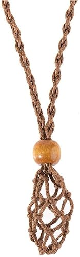 1pc Empty Stone Holder Necklace Cord Hand-Woven Necklace Cord Necklace Pendent Holder Replacement with Adjustable Length Suitable for DIY Jewelry Schön und geschickt von Generic