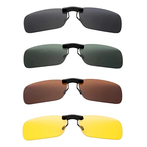 1pc Unisex Polarized Clip On Driving Glasses Sonnenbrille Day Vision UV400 Lens Driving Sonnenbrillen Riding Night Vision Clip von generic