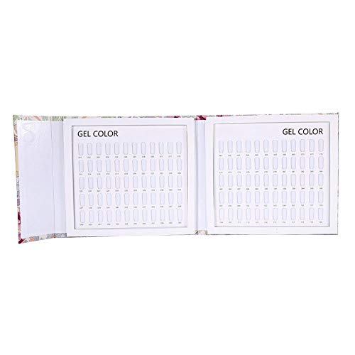 2 Arten Nagelfarben-Anzeigetafel-Buch, Nagellack-Gel-Farbanzeigekarte mit 120 Räumen Zur Aufbewahrung von Nagelspitzen (Musterfarbkartenbuch) von Generic