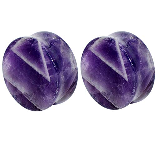 2 STÜCKE/Stein Ohrstöpsel Ohrringe Frauen Männer Flesh Tunnel Piercing Expander Ohr Keil Stecker von Generic