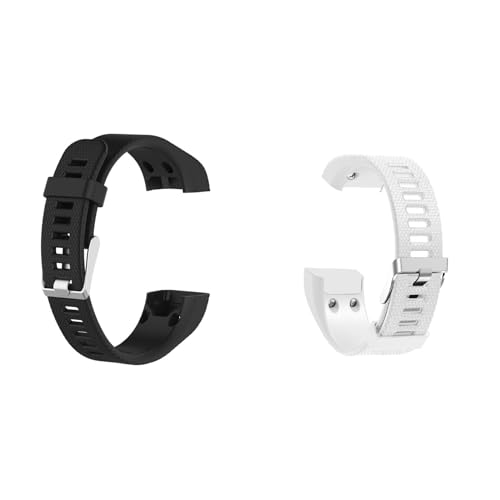 2 Stück Armband Kompatibel mit Garmin Vivosmart HR+ Armbänder Damen Herren Sport Wasserdichtes Ersatzarmband Silikon Wechselarmband für Garmin Vivosmart HR Plus Uhrarmband,0409A05 von Generic