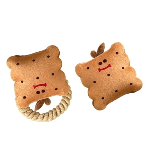 2 Stück Cartoon Hamburger Cookie Haargummis Clips für Mädchen und Frauen Weicher Stoff Sicherer Halt von Generic