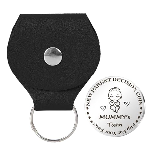 2 Stück Entscheidungsmünzen für Mütter und Väter, Entscheidungshilfe für Eltern, doppelseitige Edelstahlmünze, inspirierendes und originelles Souvenir für frischgebackene Eltern, ideal für Re von Generic