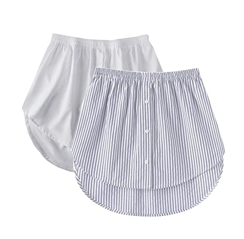 2 Stück Hemdverlängerung Damen Minirock Blusenrock Petticoat Extender Hemd Verlängerung Layering Top Mini-Unterrock Saum Röckchen Blusen Verlängerung Damen 2 Stück Hemdverlängerung Damen Minirock Blusenrock Petticoat Extender Hemd Verlängerung Layering Top Mini-Unterrock Saum Röckchen Blusen Verlängerung Damen von Generic