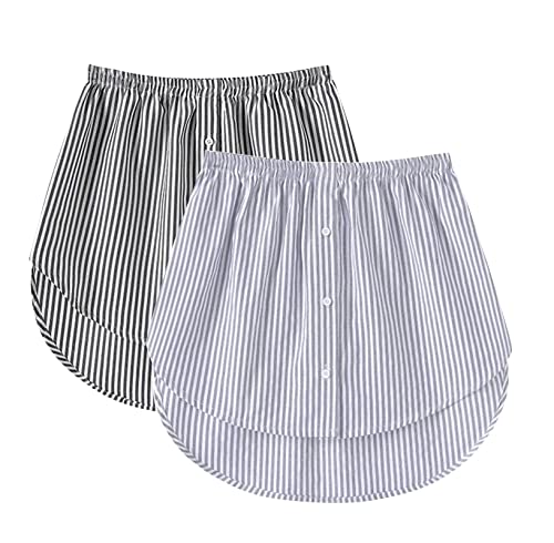 2 Stück Hemdverlängerung Damen Minirock Blusenrock Petticoat Extender Hemd Verlängerung Layering Top Mini-Unterrock Saum Röckchen Blusen Verlängerung Damen 2 Stück Hemdverlängerung Damen Minirock Blusenrock Petticoat Extender Hemd Verlängerung Layering Top Mini-Unterrock Saum Röckchen Blusen Verlängerung Damen von Generic
