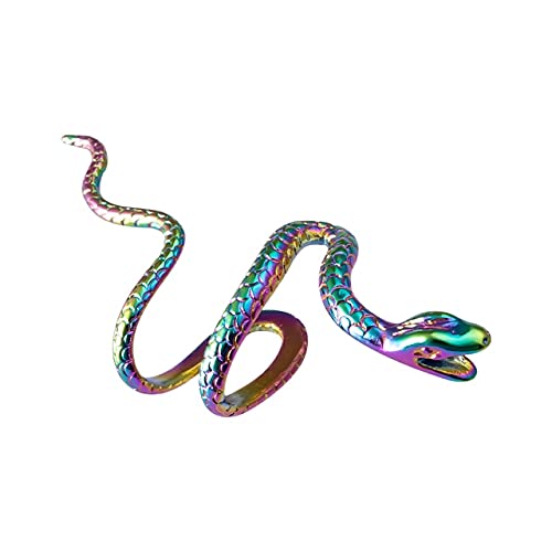 2 Stück Kupfer Schlangenförmige Ohrclip-Manschetten-Wickelohrringe Kein Piercing-Clip Vintage-Ohrringe Partygeschenke Gefälschter Piercingschmuck von Generic