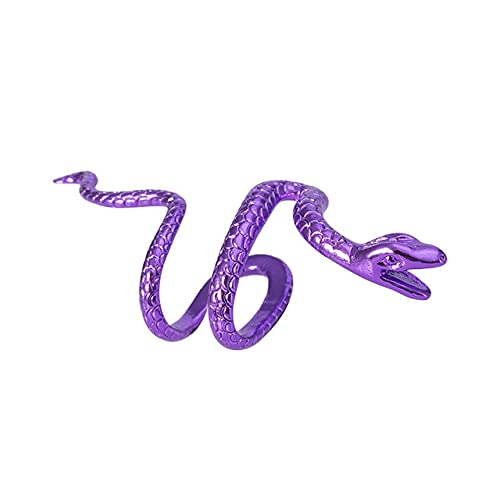 2 Stück Kupfer Schlangenförmige Ohrclip-Manschetten-Wickelohrringe Kein Piercing-Clip Vintage-Ohrringe Partygeschenke Gefälschter Piercingschmuck von Generic