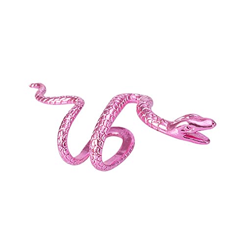2 Stück Kupfer Schlangenförmige Ohrclip-Manschetten-Wickelohrringe Kein Piercing-Clip Vintage-Ohrringe Partygeschenke Gefälschter Piercingschmuck von Generic