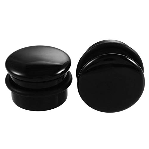 2 Stücke Stein Hohl Single Flared Ohr Fleisch Messgeräte Piercing Ohr Expander Keil Stecker von Generic