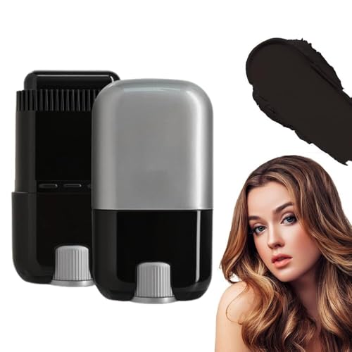 2-in-1-Haarfarbenstiftkamm | Wasser- und schweißfeste Abdeckung grauer Haarwurzeln, sicherer Formel-Haaransatz-Ausbesserungsstift für Männer und Frauen von Generic