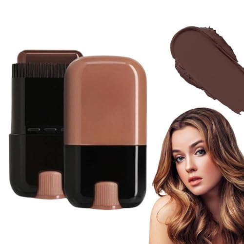 2-in-1-Haarfarbenstiftkamm | Wasser- und schweißfeste Abdeckung grauer Haarwurzeln, sicherer Formel-Haaransatz-Ausbesserungsstift für Männer und Frauen von Generic