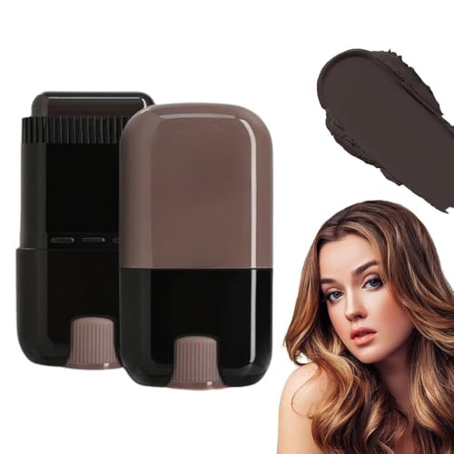 2-in-1-Haarfarbenstiftkamm | Wasser- und schweißfeste Abdeckung grauer Haarwurzeln, sicherer Formel-Haaransatz-Ausbesserungsstift für Männer und Frauen von Generic