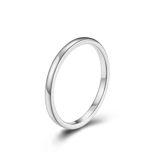2 mm breiter Wolframstahl-Ring, minimalistischer Paar-Hochzeitsschmuck für Männer und Frauen, modernes, schlichtes Design, Accessoires 2 mm breiter Wolframstahl-Ring, minimalistischer Paar-Hochzeitsschmuck für Männer und Frauen, modernes, schlichtes Design, Accessoires von Generic