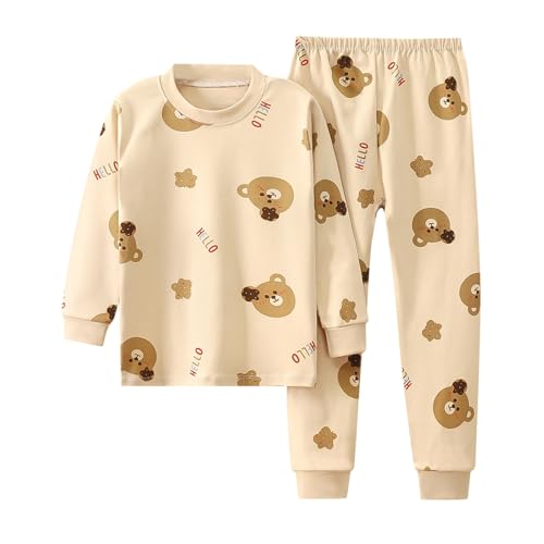 2-teiliges Pyjama-Set für Kleinkinder, Mädchen Jungen, langärmeliges Oberteil Hose, Nachtwäsche, Kleidung Baumwolle Halloween Kinder 2-teiliges Pyjama-Set für Kleinkinder, Mädchen Jungen, langärmeliges Oberteil Hose, Nachtwäsche, Kleidung Baumwolle Halloween Kinder von Generic