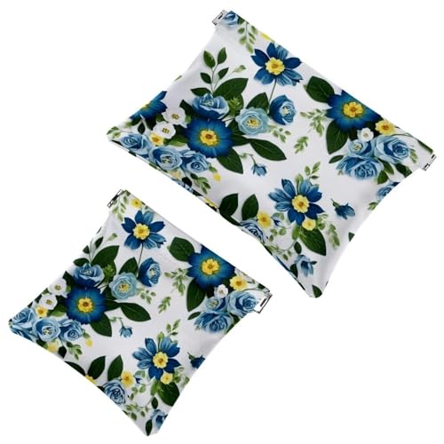 2 x Schrapnellbeutel für Geldbörse, Leaf Art-2182 wasserdichte Make-up-Tasche, tragbare Tasche für Frauen, Geschenke von Generic