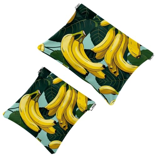 2 x Schrapnellbeutel für Geldbörse, ästhetische Blume Schwan-1651, wasserdichte Make-up-Tasche, tragbare Tasche für Frauen, Geschenke, Mehrfarbig 07, A：7.1x5.8in/18x14.8cm，B:4.7x4.5in/12x11.5cm von Generic