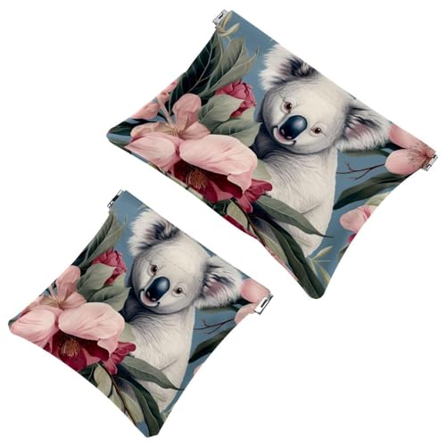 2 x Schrapnellbeutel für Geldbörse, niedliche Koalablätter, wasserdichte Make-up-Tasche, tragbare Tasche für Frauen, Geschenke von Generic