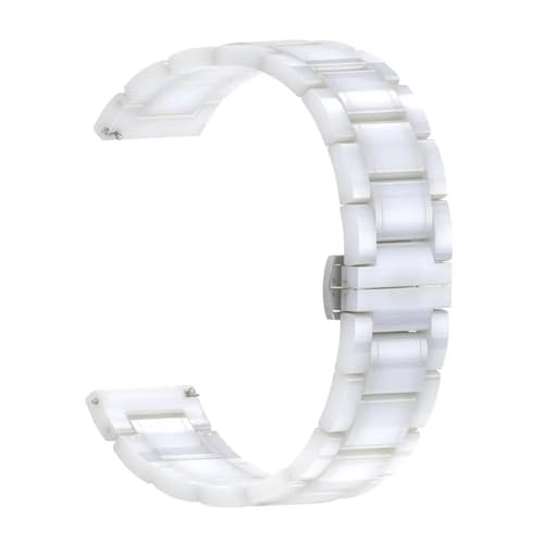20 mm 22 mm 24 mm Keramikband Smart Watch Kette, geeignet for Männer und Frauen(White_20mm) von Generic