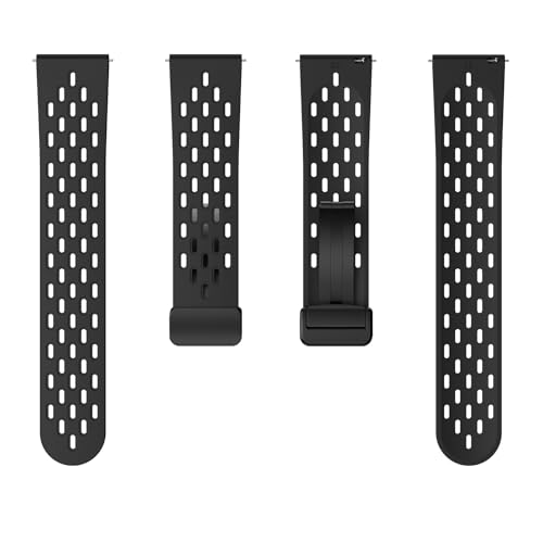 20 mm Uhrenband – Schnell-Swap-Armband, bequemes tragbares Zubehör, langlebiges Silikonarmband, Faltschließe, elegante Armbanduhr für und Frauen, riferimento alla descrizione, Bitte von Generic