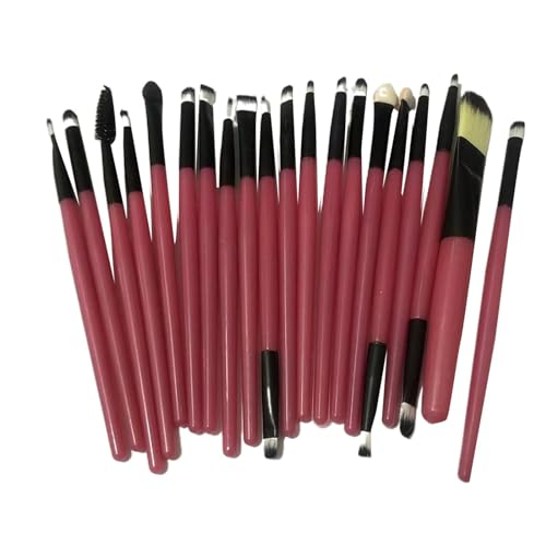 20-teiliges Make-up-Pinsel-Set, Make-up-Pinsel-Werkzeug, Wolle-Make-up, Rosa, Einheitsgröße von Generic