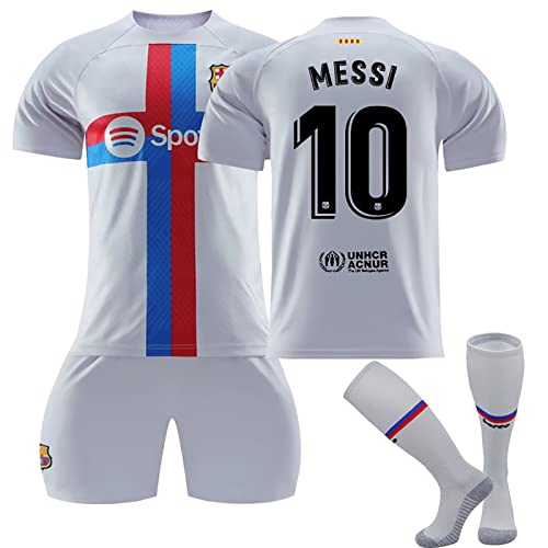 2022/23 Neu Fußball Trikot Nr.10/7/30/25 Stripe Trikot Set Fußballtrikot Kinder/Erwachsene, Sporttraining T-Shirts, Shorts und Socke, FußBall Trikot für Jungen/Herren von Generic