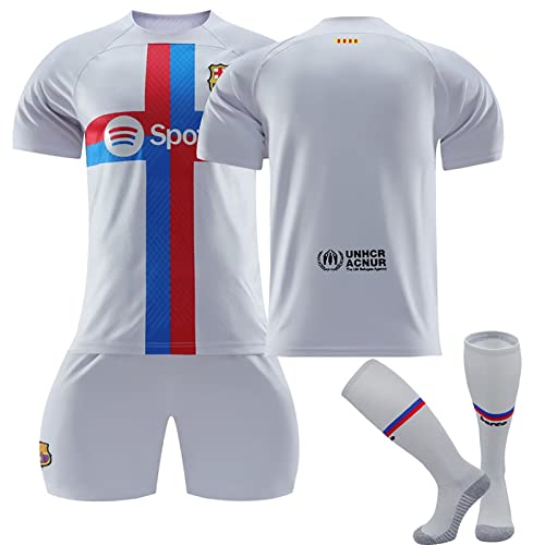 2022/23 Neu Fußball Trikot Nr.10/7/30/25 Stripe Trikot Set Fußballtrikot Kinder/Erwachsene, Sporttraining T-Shirts, Shorts und Socke, FußBall Trikot für Jungen/Herren von Generic