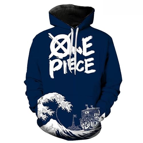 2022 Anime One Piece Gedruckt 3D Hoodies Mode Lässig Junge Mädchen Kinder Comics Pullover Streetwear Männer Frauen Kinder Sweatshirts Jacke von Generic