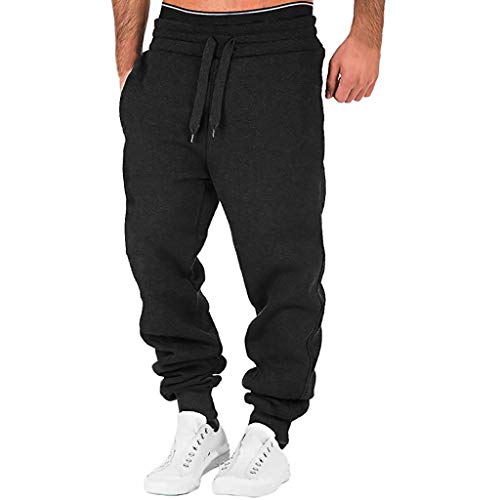 2023 Cargo Hose Herren Lang Regular Fit Sweatpants Elastischer Bund Cargohosen Freizeithose Regular Fit Jogginghose Trainingshose mit Taschen Herbst Winter von Generic