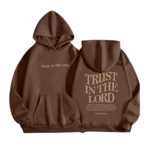 2024 Jesus Loves You Hoodie Damen Kapuzenpullover Oversize Pullover Sweatshirt Freizeit Sport Langarmshirt Hoodies Training Pulli Streetwear von Generic