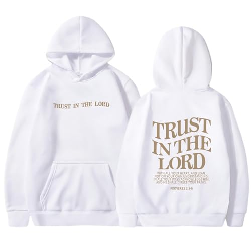 2023 Jesus Loves You Hoodie Damen Kapuzenpullover Oversize Pullover Sweatshirt Freizeit Sport Langarmshirt Hoodies Training Pulli Streetwear von Generic