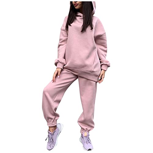 2023 trainingsanzug Sets Frauen Casual Langarm Hoodies und Hosen Herbst Winter 2 Stück Anzug Set Mit Kapuze Pullover und jogger Casual Langarm Hoodies Hosen Set von Generic