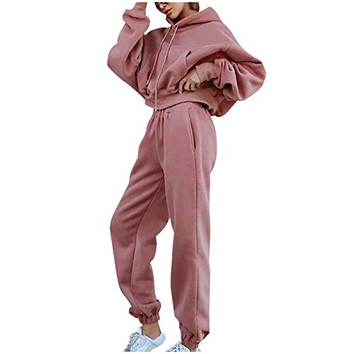 2023 trainingsanzug Sets Frauen Casual Langarm Hoodies und Hosen Herbst Winter 2 Stück Anzug Set Mit Kapuze Pullover und jogger Casual Langarm Hoodies Hosen Set von Generic