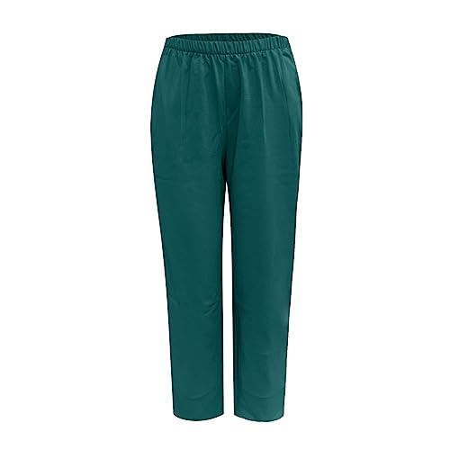 2024 Damen Hose Leinenhose Baumwolle Leinen Stoffhose Freizeithose Sommerhose Pumphose Yogahose Casual Einfarbig Hippie High Waist Hose Stretch mit Taschen Hose 2024 Damen Hose Leinenhose Baumwolle Leinen Stoffhose Freizeithose Sommerhose Pumphose Yogahose Casual Einfarbig Hippie High Waist Hose Stretch mit Taschen Hose von Generic