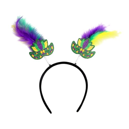2024 Frauen Männer Mode Stirnband Karneval lustige Dressing Kopfbedeckung BrU654 (Purple, One Size) von Generic