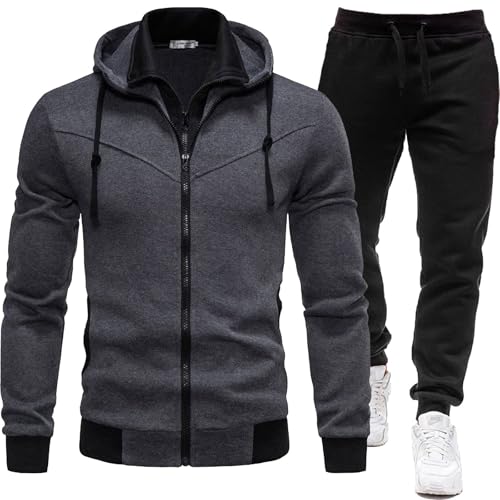 2024 Herren Casual Trainingsanzug Set Langarm Full Zip Laufen Jogging Athletisch Sweat Suits Karneval Jungen Sanitäter Weste 2024 Herren Casual Trainingsanzug Set Langarm Full Zip Laufen Jogging Athletisch Sweat Suits Karneval Jungen Sanitäter Weste von Generic