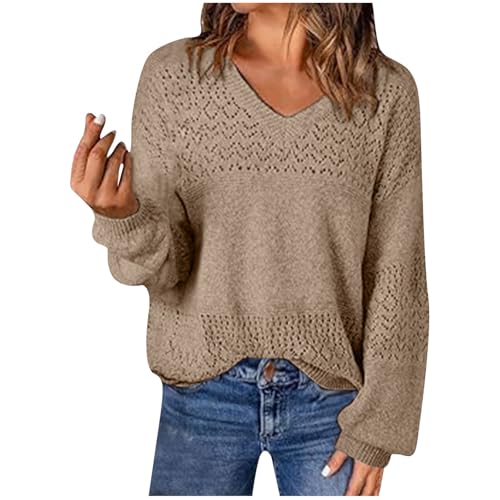 2024 Winterpullover Für Damenelegance Warme Strickpullover Lässig Basic Feinstrickpullover Lockere Passform Langarm Pulli Stilvoller Einfarbig | Mode-Muster Thermo Pullover 2024 Winterpullover Für Damenelegance Warme Strickpullover Lässig Basic Feinstrickpullover Lockere Passform Langarm Pulli Stilvoller Einfarbig | Mode-Muster Thermo Pullover von Generic