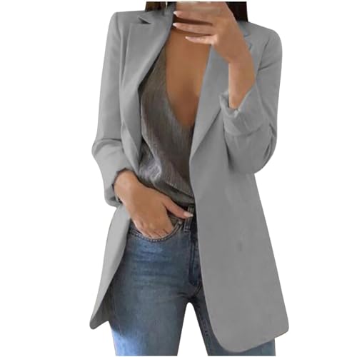 2025 Blazer Damen Revers Kurzblazer Einfarbig Blazer Büro Anzugjacke Elegant Damen Cardigan Casual Business Jacke Cropped Jacken Winterjacke Mantel Mit Taschen Kostüme & Blazer Für Damen Sale Angebote 2025 Blazer Damen Revers Kurzblazer Einfarbig Blazer Büro Anzugjacke Elegant Damen Cardigan Casual Business Jacke Cropped Jacken Winterjacke Mantel Mit Taschen Kostüme & Blazer Für Damen Sale Angebote von Generic