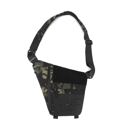 2025 Neue Powios Umhängetasche, Anti-Diebstahl-Tasche Slim Sling, Große Kapazität Multifunktionale Outdoor-Truhe (20L,Grünes Camouflage) von Generic