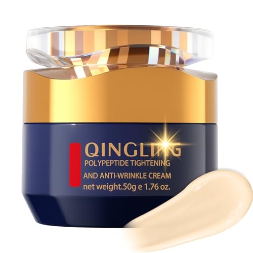 2025 New Qing Ling Creme gegen Falten – Feuchtigkeitsspendende Gesichtscreme mit Peptiden, Hautpflege Tages- und Nachtcreme für Damen und Herren von Generic