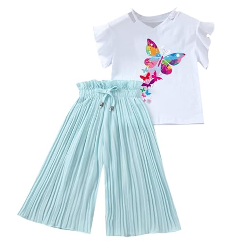 2025 Sommer MäDchen Kleidung Einfarbig Shirt Kurze Hose Set SüßE Hausanzug Kinder Freizeit Trainingsanzug Baumwolle RüSchenäRmel Frühling Print Sets Casual Klamotten Bekleidungssets 2025 Sommer MäDchen Kleidung Einfarbig Shirt Kurze Hose Set SüßE Hausanzug Kinder Freizeit Trainingsanzug Baumwolle RüSchenäRmel Frühling Print Sets Casual Klamotten Bekleidungssets von Generic