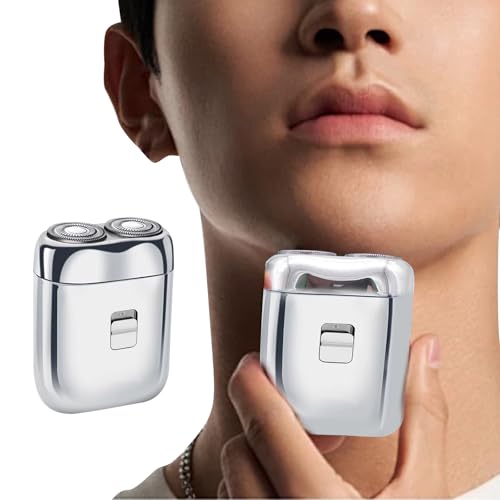 2025 Tragbarer Mini Elektrorasierer Multifunktionaler Trockenrasierer für Männer Elektrischer Kapselrasierer Tiefenreinigungsrasierer Piercing Mit Kanüle (A, One Size) von Generic
