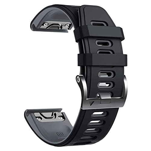 22/26 mm Smart Watch Armband für ​​7 7X 6 6X Pro 5X 5 Plus 3Hr 935 945 Band Silikonarmband Correa/Silicone Red/D2 Mk2I Enduro von Generic