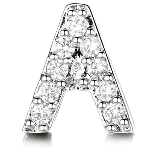 26 Ohrringe Mädchen Initialen für Frauen, Mode, Alphabet, simuliert, Buchstabe, Seil, rund, Ohrringe von Generic