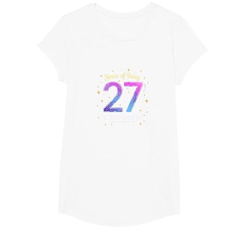 27 Jahre als außergewöhnliches Geburtstagsgeschenk T-Shirt, Girls, Weiß, XS 27 Jahre als außergewöhnliches Geburtstagsgeschenk T-Shirt, Girls, Weiß, XS von Generic
