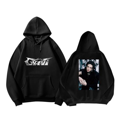 2ND-GIAN T Hoodies, S-S New Album Support Sweatshirts, Vantage Casual Unisex Sweatshirt(Black-3,XL) von Generic