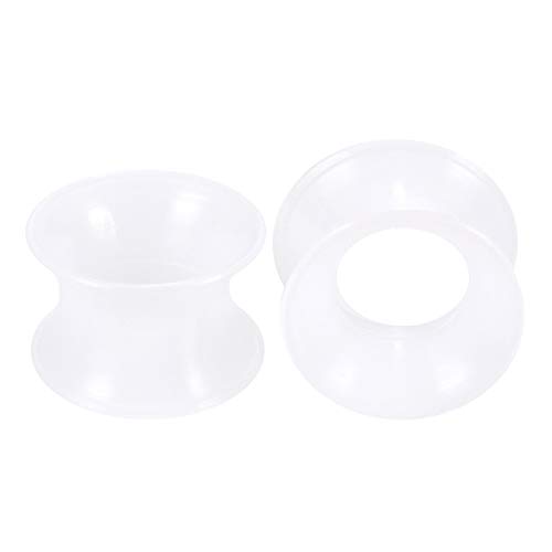 2Pcs Silikon Piercings Earlets Geschraubt Ohrring Expander Ohr Messgeräte Stecker von Generic