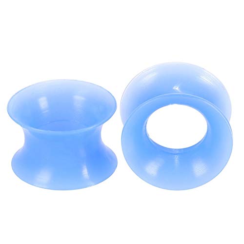 2Pcs Silikon Piercings Earlets Geschraubt Ohrring Expander Ohr Messgeräte Stecker von Generic