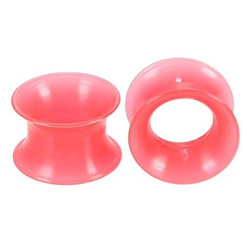 2Pcs Silikon Piercings Earlets Geschraubt Ohrring Expander Ohr Messgeräte Stecker von Generic